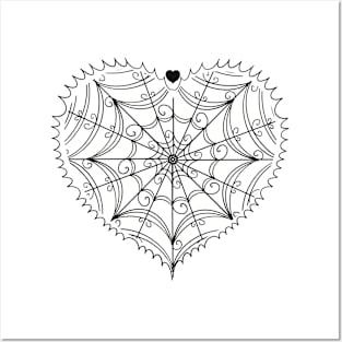 Gothic heart Posters and Art